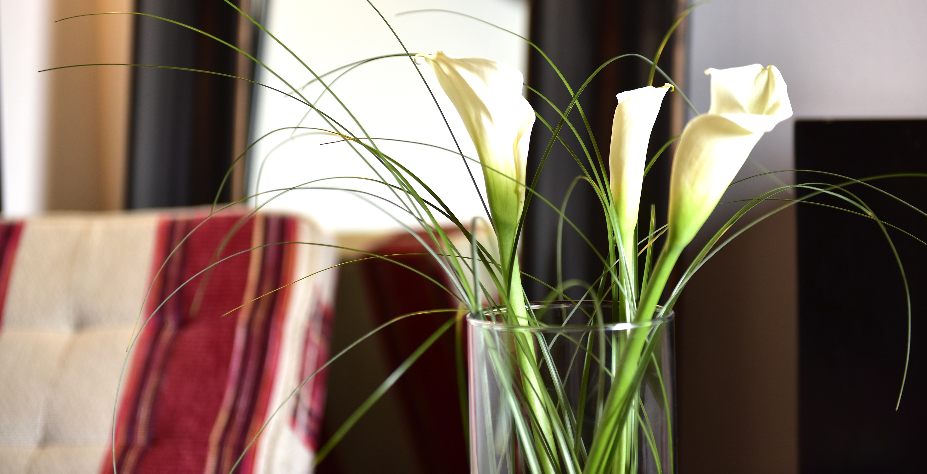 Das Klassische Zimmer der Pousada Marvão hat verschiedene Dekorationselemente, wie eine Vase mit weißen Blumen