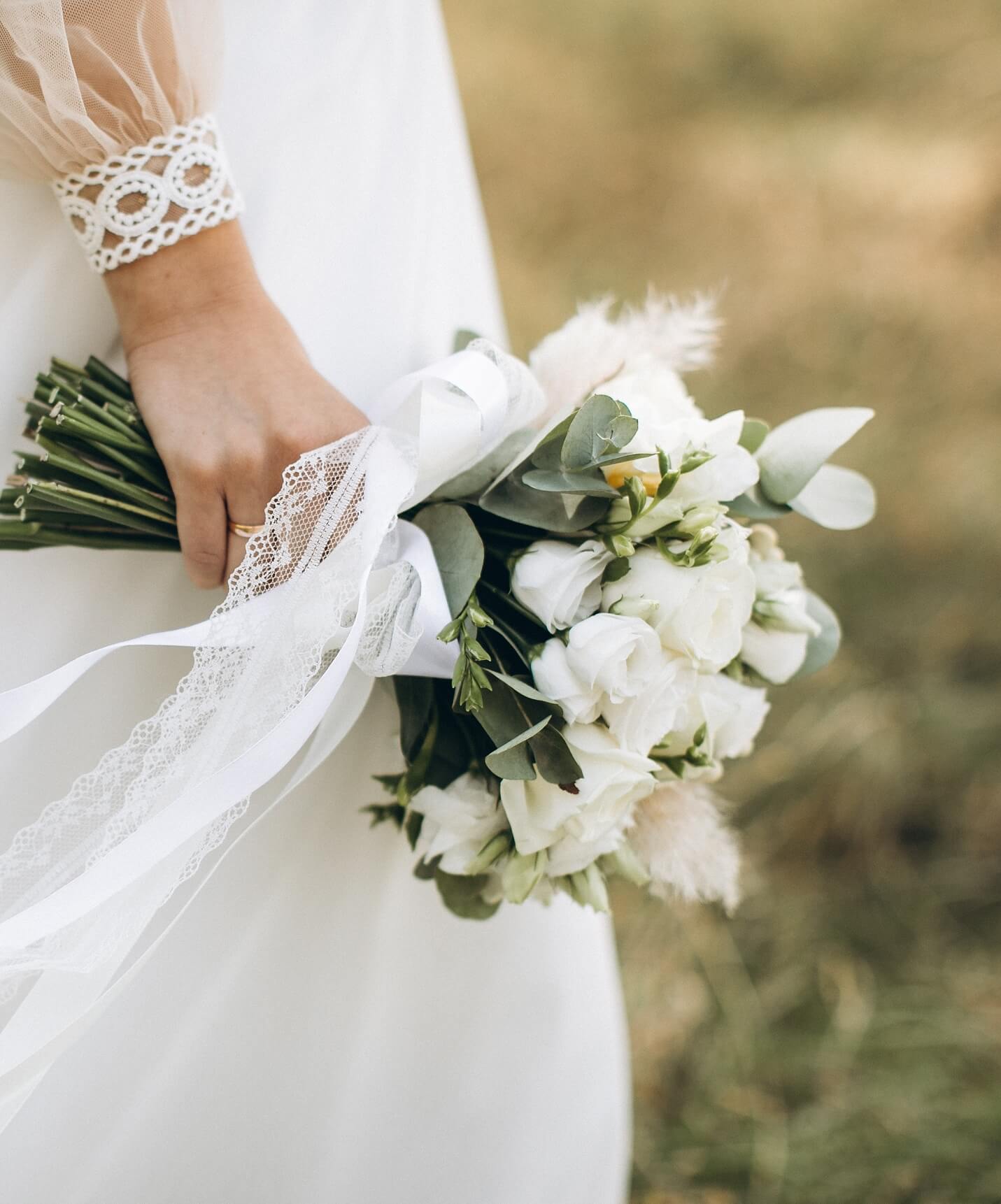 Foto eines Brautstraußes von einer Hochzeit in der Pousada Castelo de Óbidos, einem Hotel in einer mittelalterlichen Burg