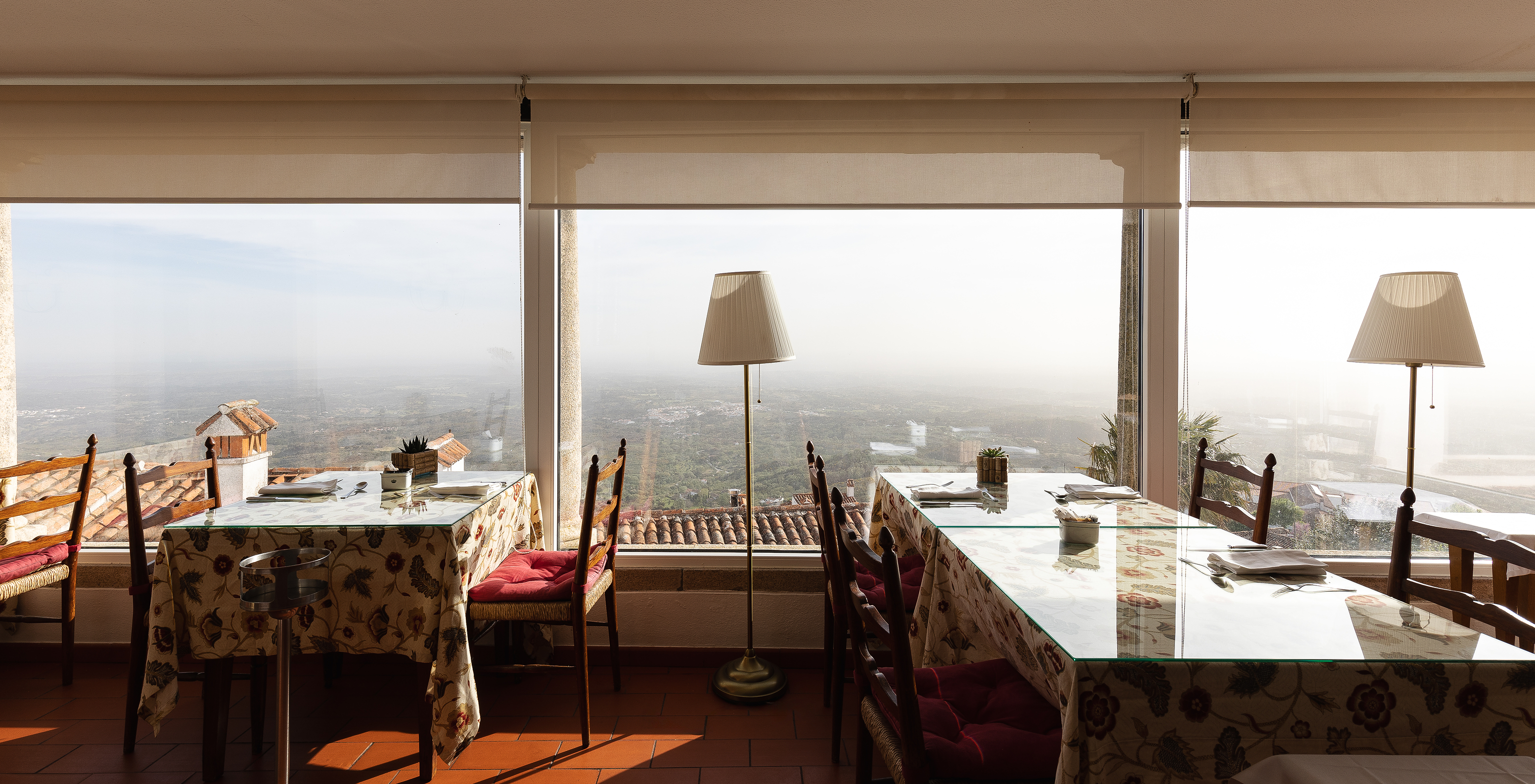 The Pousada Marvão has a restaurant with an incredible view of the landscape