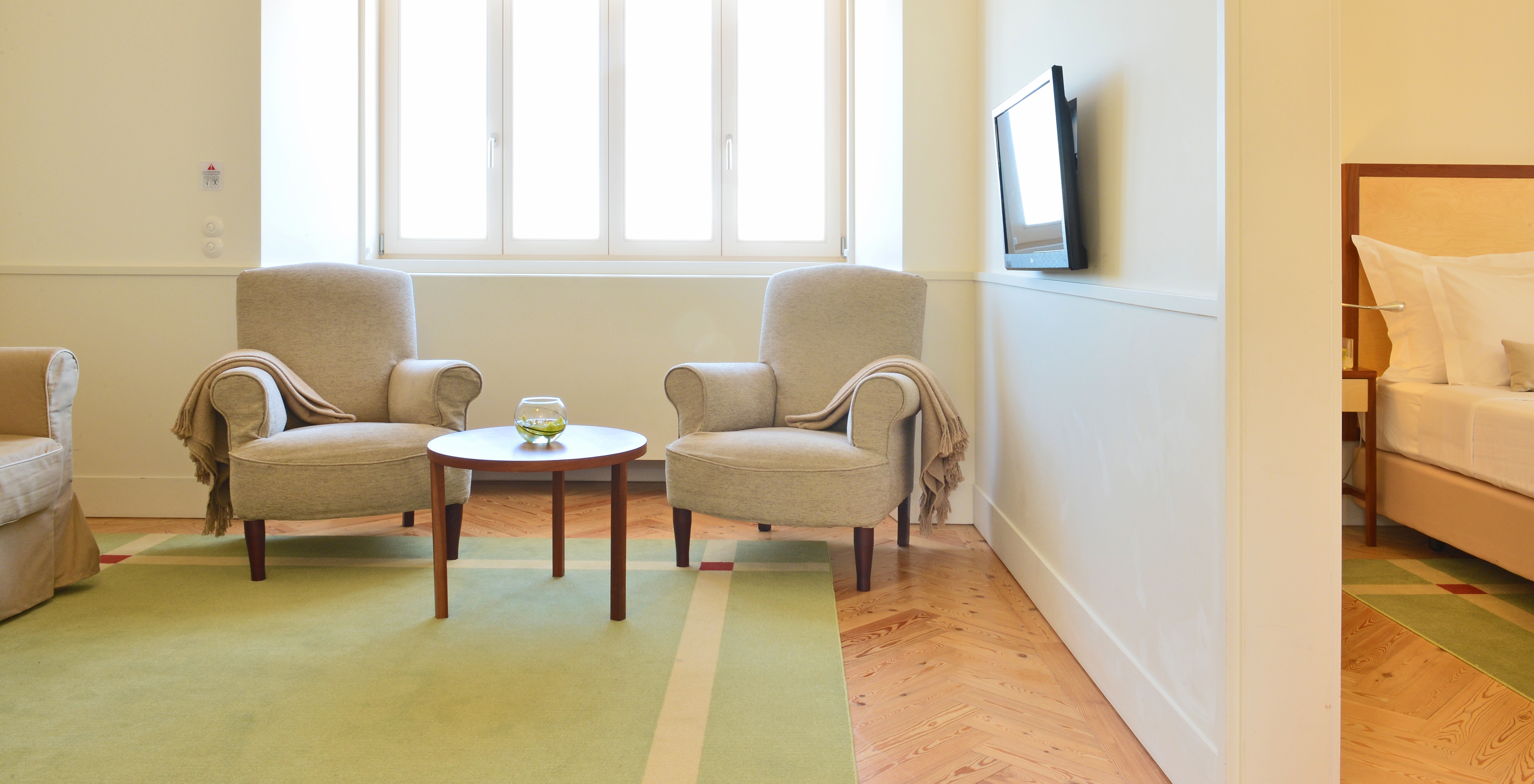 De Suite Standaard Pousada Serra da Estrela heeft een slaapkamer met twee fauteuils